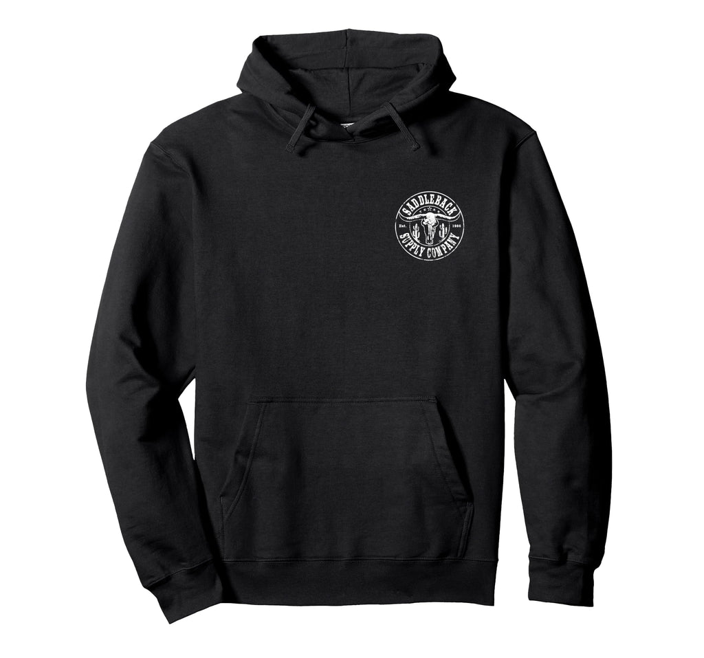 Saddleback Desert Skull Logo Western Hoodie - Custom Art Print Men Women - T-Shirt, Sweatshirt, Hoodie