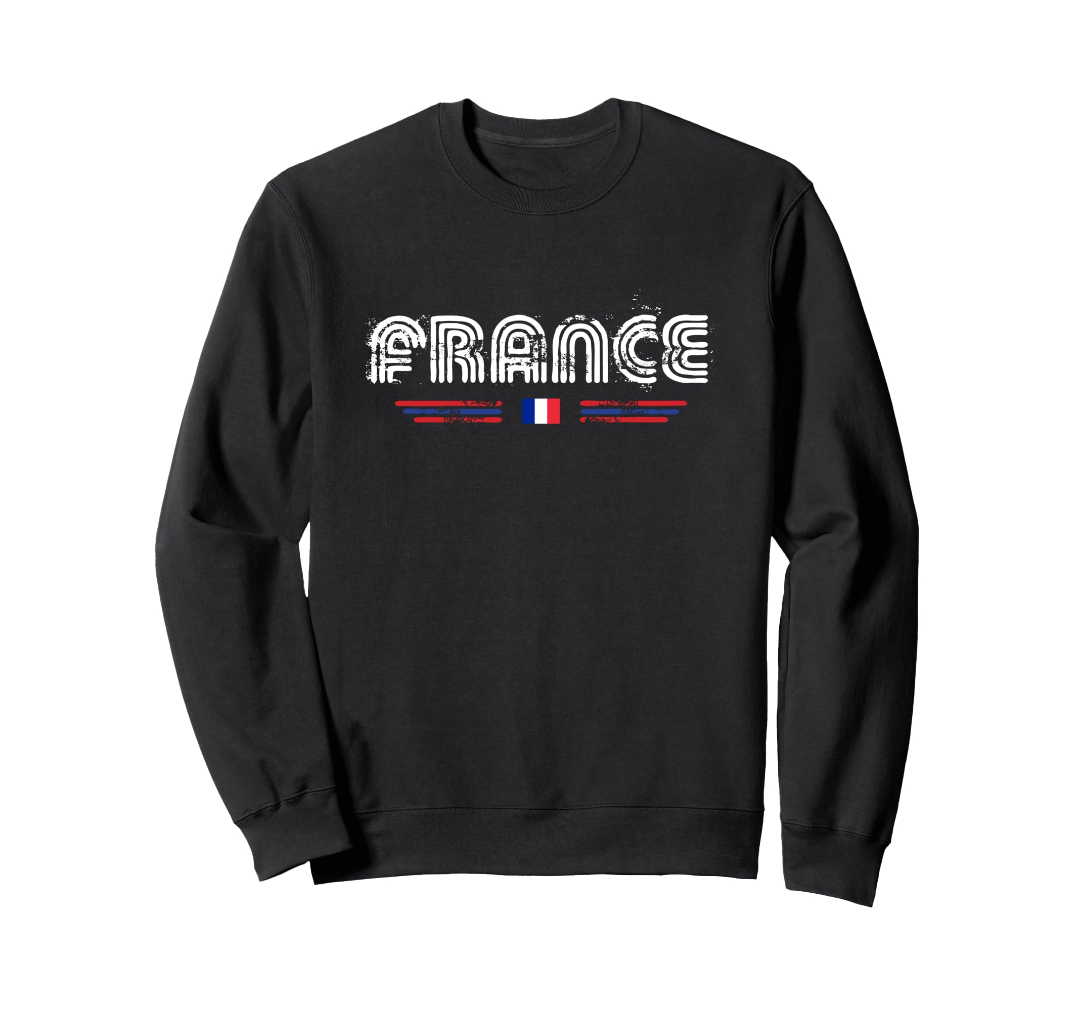 France 70S 80S Type Flag Sweatshirt - Unique Graphic for Adults - T-Shirt, Sweatshirt, Hoodie