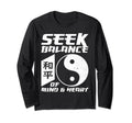 Yin Yang Seek Balance Mind Heart Meditation T-Shirt - Trendy Graphic Unisex - T-Shirt, Sweatshirt, Hoodie