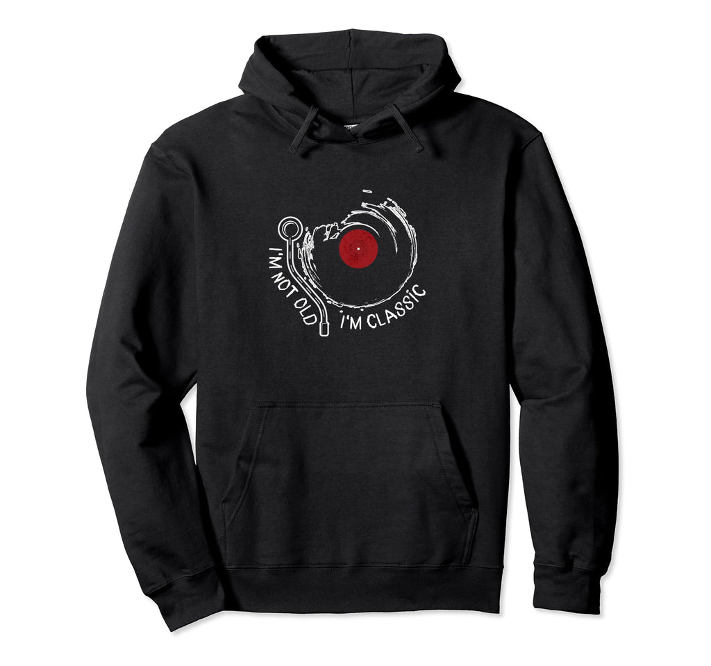 Vinyl Birthday Record Player Present Hoodie - Custom Art Print for Adults - T-Shirt, Sweatshirt, Hoodie