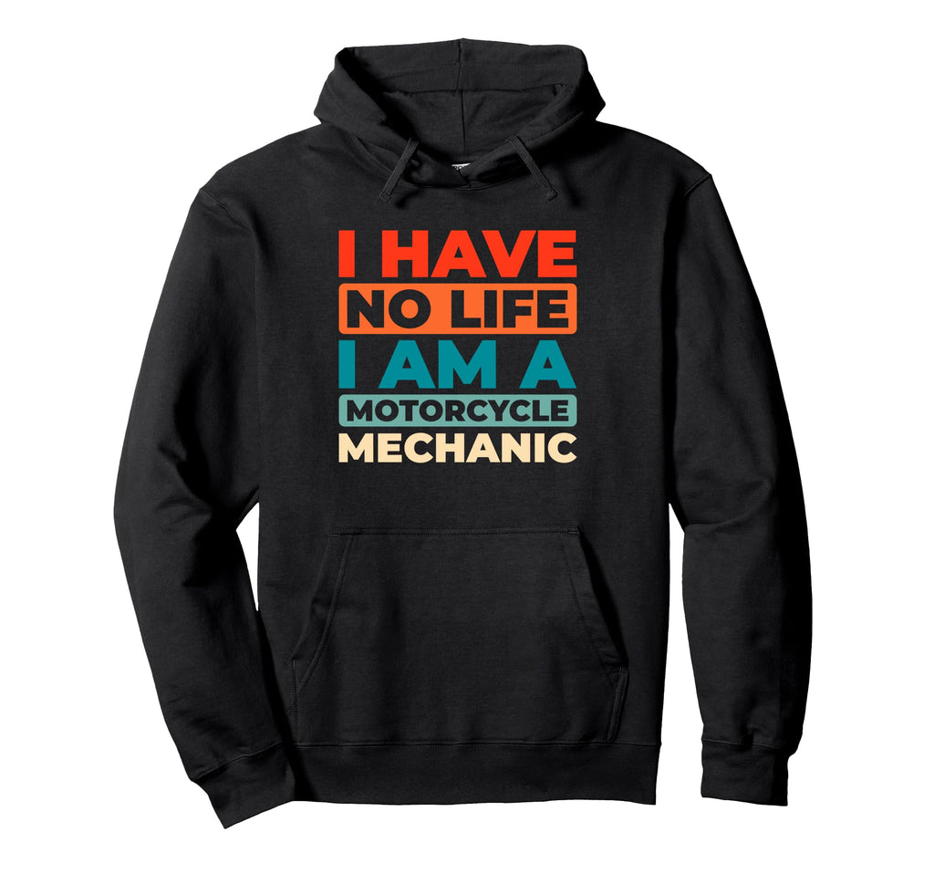 Bike Garage Motorbike Motorcycle Hoodie - Custom Art Print Men Women - T-Shirt, Sweatshirt, Hoodie
