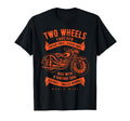 Two Wheels Forever Motorcycle T-Shirt - Novelty Apparel for Adults - T-Shirt, Sweatshirt, Hoodie