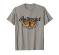 Summer Womens Antisocial Butterfly T-Shirt - Unique Graphic Unisex - T-Shirt, Sweatshirt, Hoodie