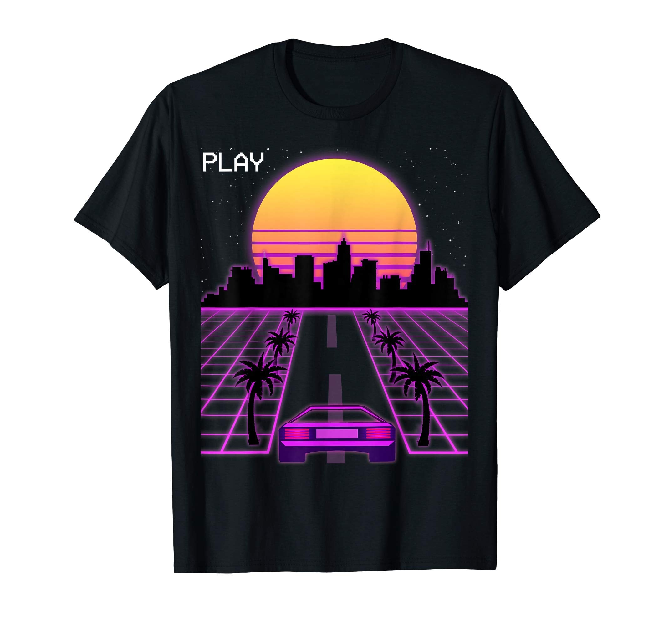 Vaporwave Sunset Synthwave Cyberpunk T-Shirt - Trendy Graphic for Adults - T-Shirt, Sweatshirt, Hoodie