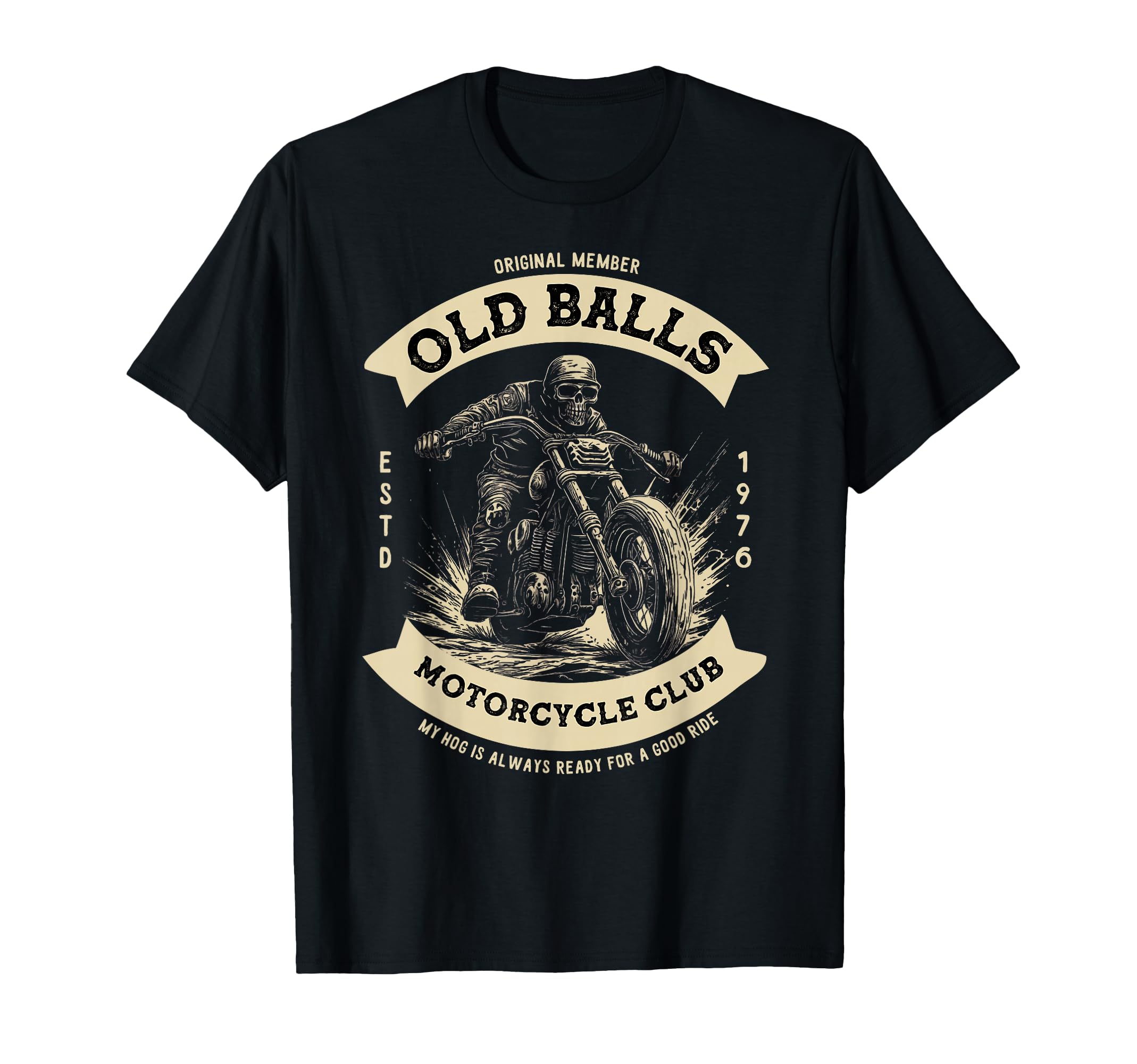Funny 50Th Birthday Motorcycle Biker Dad T-Shirt - Unique Graphic Unisex - T-Shirt, Sweatshirt, Hoodie