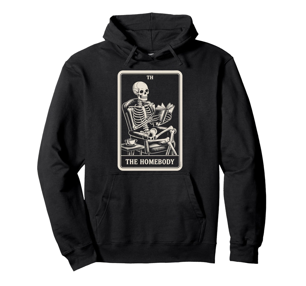 Homebody Tarot Indoorsy Antisocial Hoodie - Aesthetic Graphic Men Women - T-Shirt, Sweatshirt, Hoodie