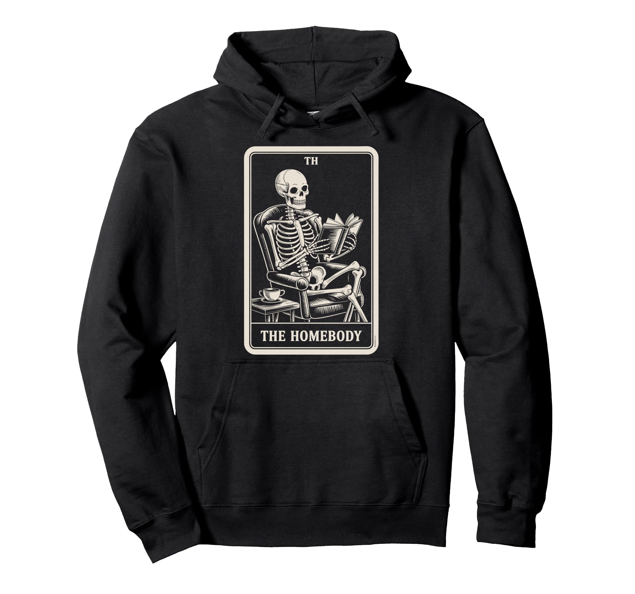 Homebody Tarot Indoorsy Antisocial Hoodie - Aesthetic Graphic Men Women - T-Shirt, Sweatshirt, Hoodie
