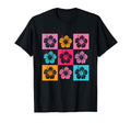 Checkered Tropical Hibiscus Hawaii T-Shirt - Minimalist Print for Adults - T-Shirt, Sweatshirt, Hoodie