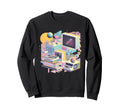 Futuristic Synthwave Aesthetic Sweatshirt - Novelty Apparel Unisex - T-Shirt, Sweatshirt, Hoodie