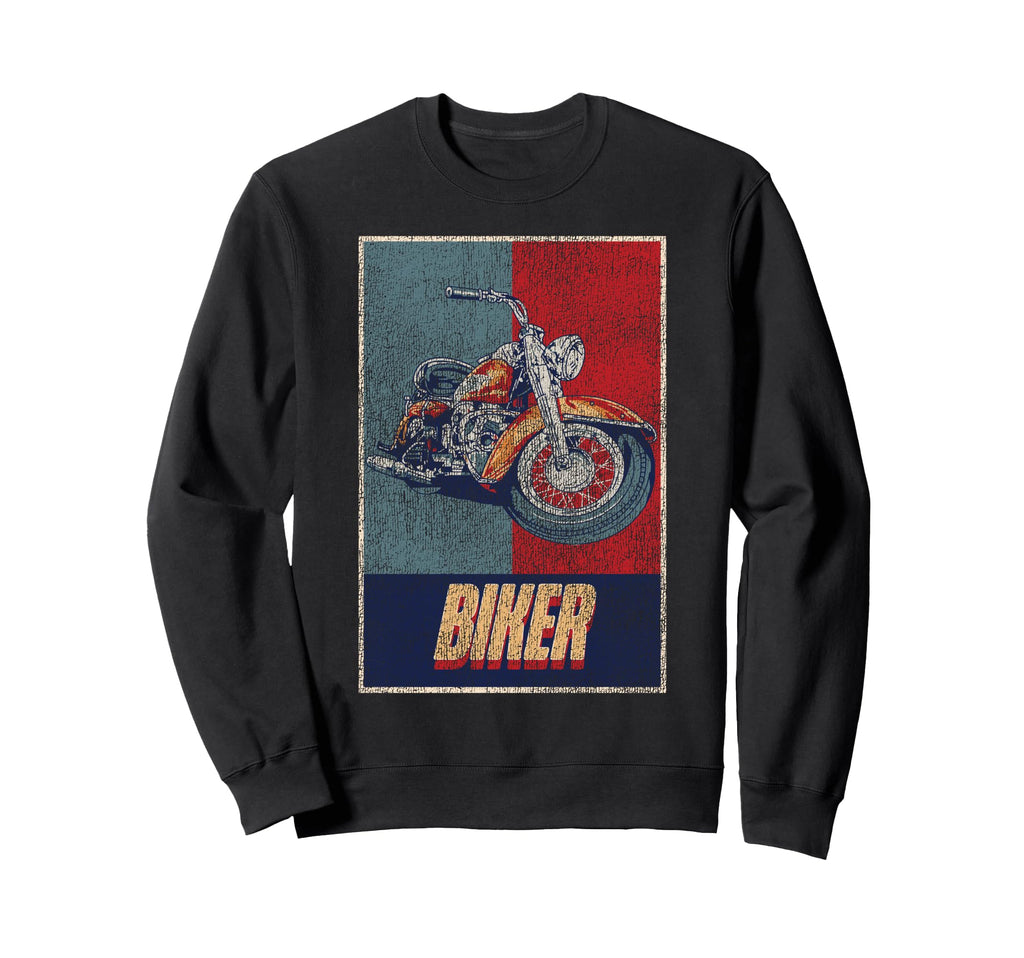 Motorcycle Biker Biker Sweatshirt - Fun Novelty Design for Adults - T-Shirt, Sweatshirt, Hoodie
