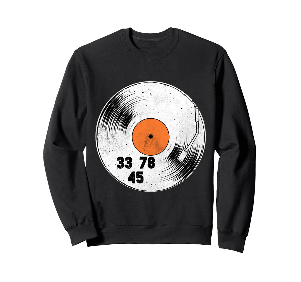 Vinyl Record Music Lp Player Sweatshirt - Aesthetic Graphic Unisex - T-Shirt, Sweatshirt, Hoodie