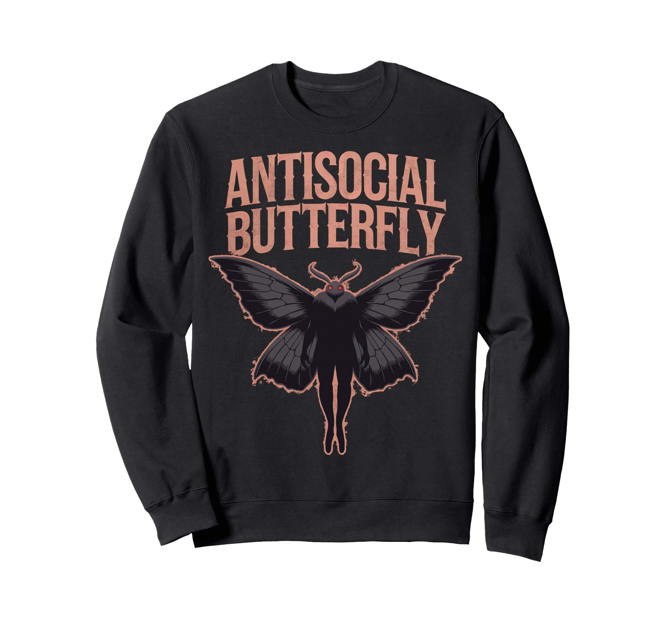 Cryptid Cryptozoology Mothman Introvert Hoodie - Unique Graphic Unisex - T-Shirt, Sweatshirt, Hoodie