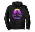 Synthwave Alien Buddha Cyberpunk 80S Hoodie - Fun Novelty Design Men Women - T-Shirt, Sweatshirt, Hoodie