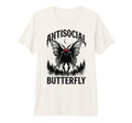 Antisocial Butterfly Tri Blend T-Shirt - Custom Art Print for Adults - T-Shirt, Sweatshirt, Hoodie