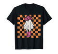 Cowgirl Ghost Western Checkered T-Shirt - Fun Novelty Design for Adults - T-Shirt, Sweatshirt, Hoodie