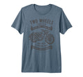 Two Wheels Forever Motorcycle T-Shirt - Unique Graphic Men Women - T-Shirt, Sweatshirt, Hoodie