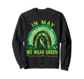 May We Wear Green Mental Health Sweatshirt - Graphic Print Men Women - T-Shirt, Sweatshirt, Hoodie