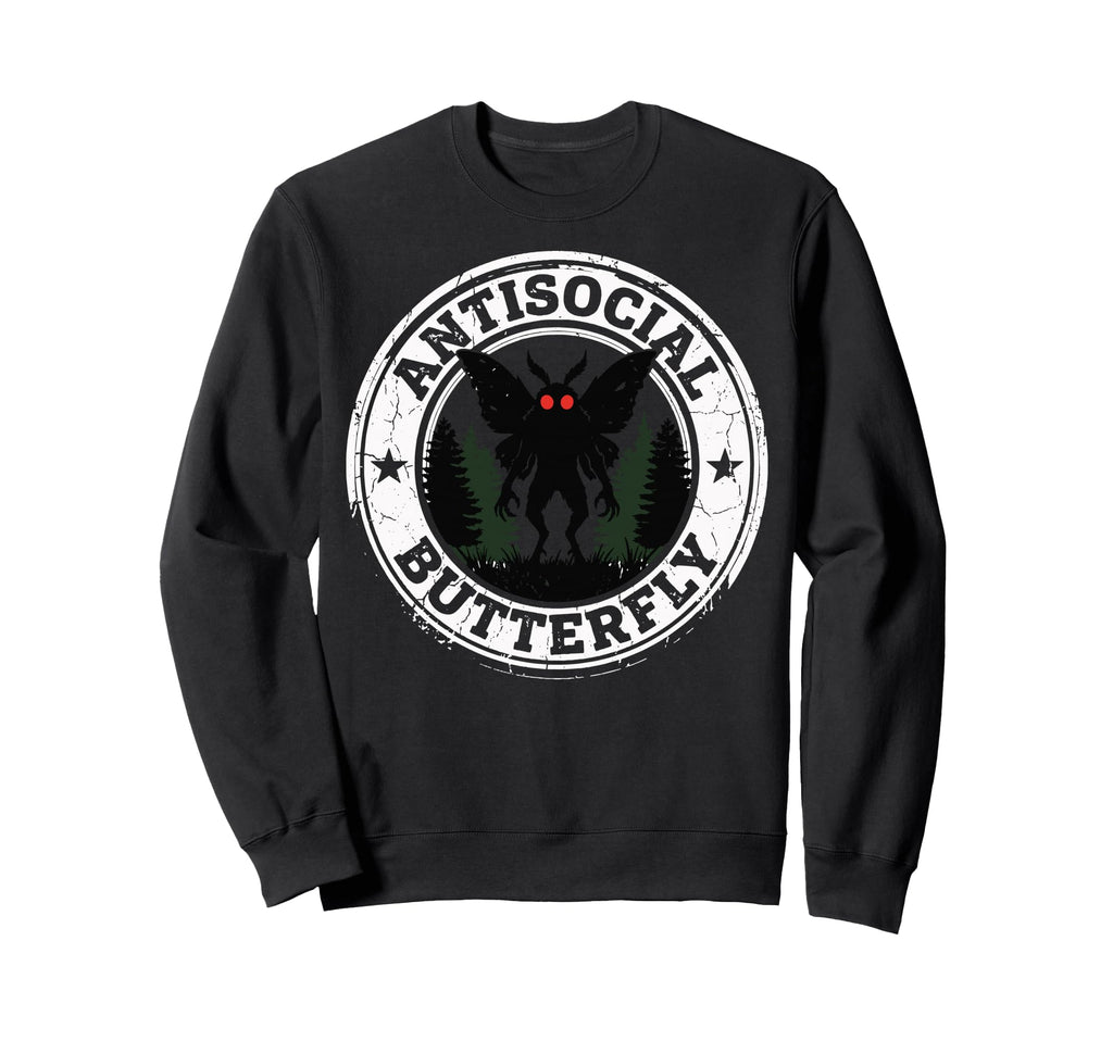 Cryptid Cryptozoology Mothman Sweatshirt - Trendy Graphic Men Women - T-Shirt, Sweatshirt, Hoodie