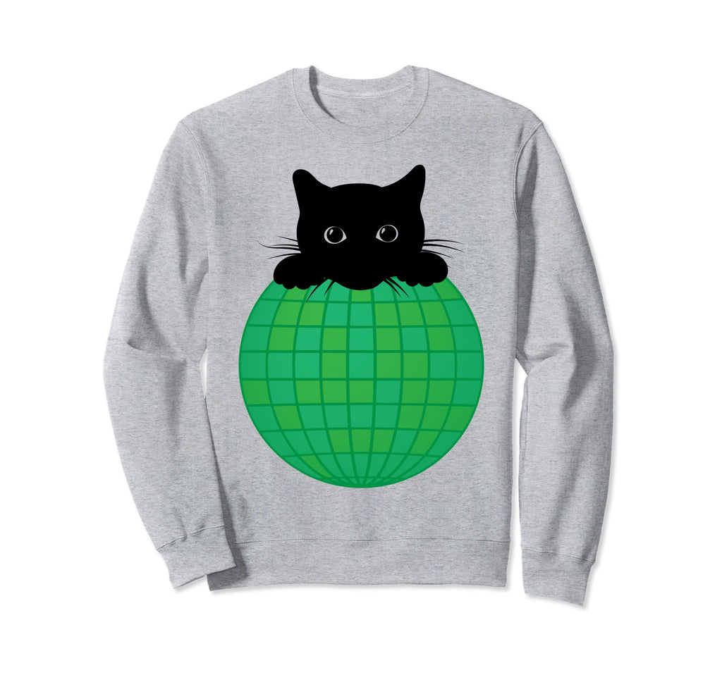 Aesthetic Disco Ball Green Nature Sweatshirt - Unique Graphic for Adults - T-Shirt, Sweatshirt, Hoodie