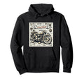 Motorcycle Old School Army Bike Hoodie - Unique Graphic Men Women - T-Shirt, Sweatshirt, Hoodie