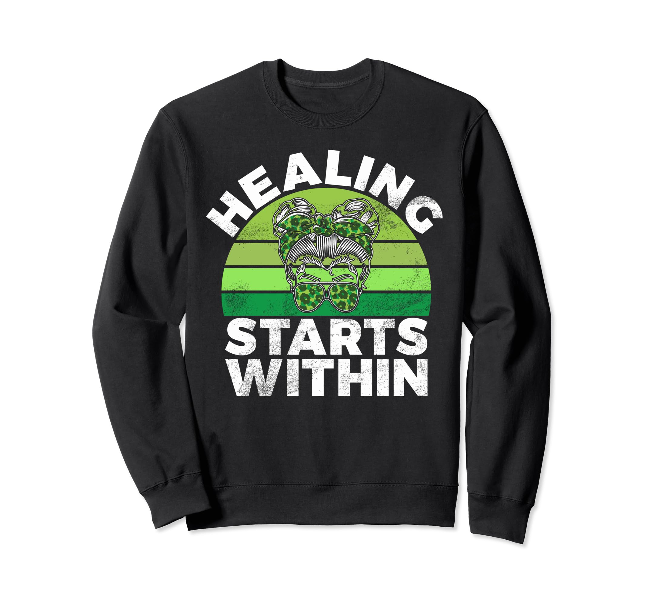 Healing Starts Within Mental Health Sweatshirt - Graphic Print Men Women - T-Shirt, Sweatshirt, Hoodie