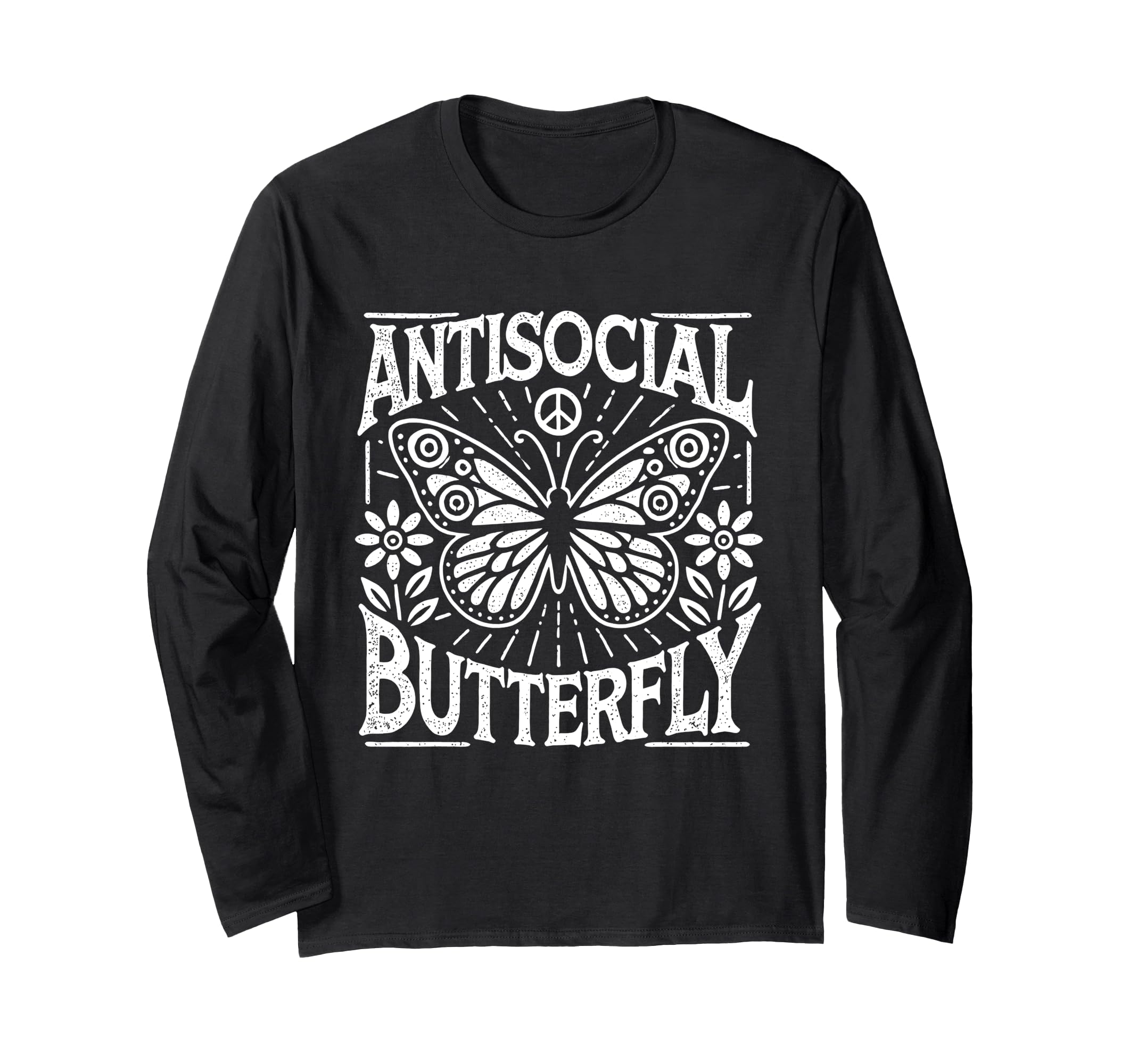Antisocial Butterfly T-Shirt - Unique Graphic Unisex - T-Shirt, Sweatshirt, Hoodie
