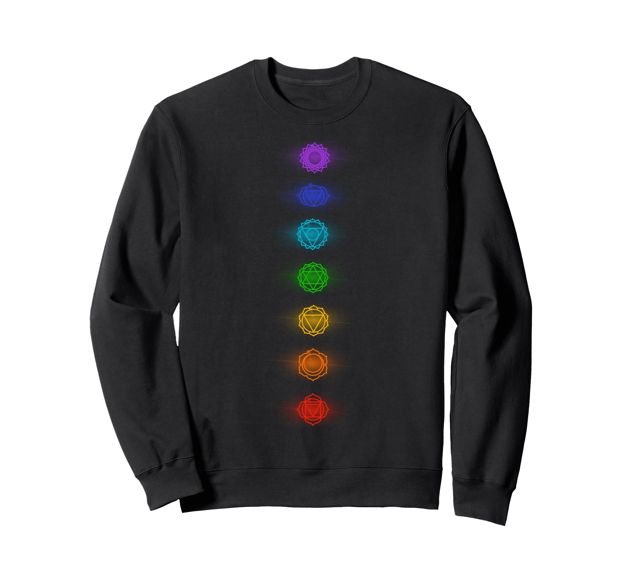 Chakras Yoga Meditation Zen Om Sweatshirt - Minimalist Print for Adults - T-Shirt, Sweatshirt, Hoodie