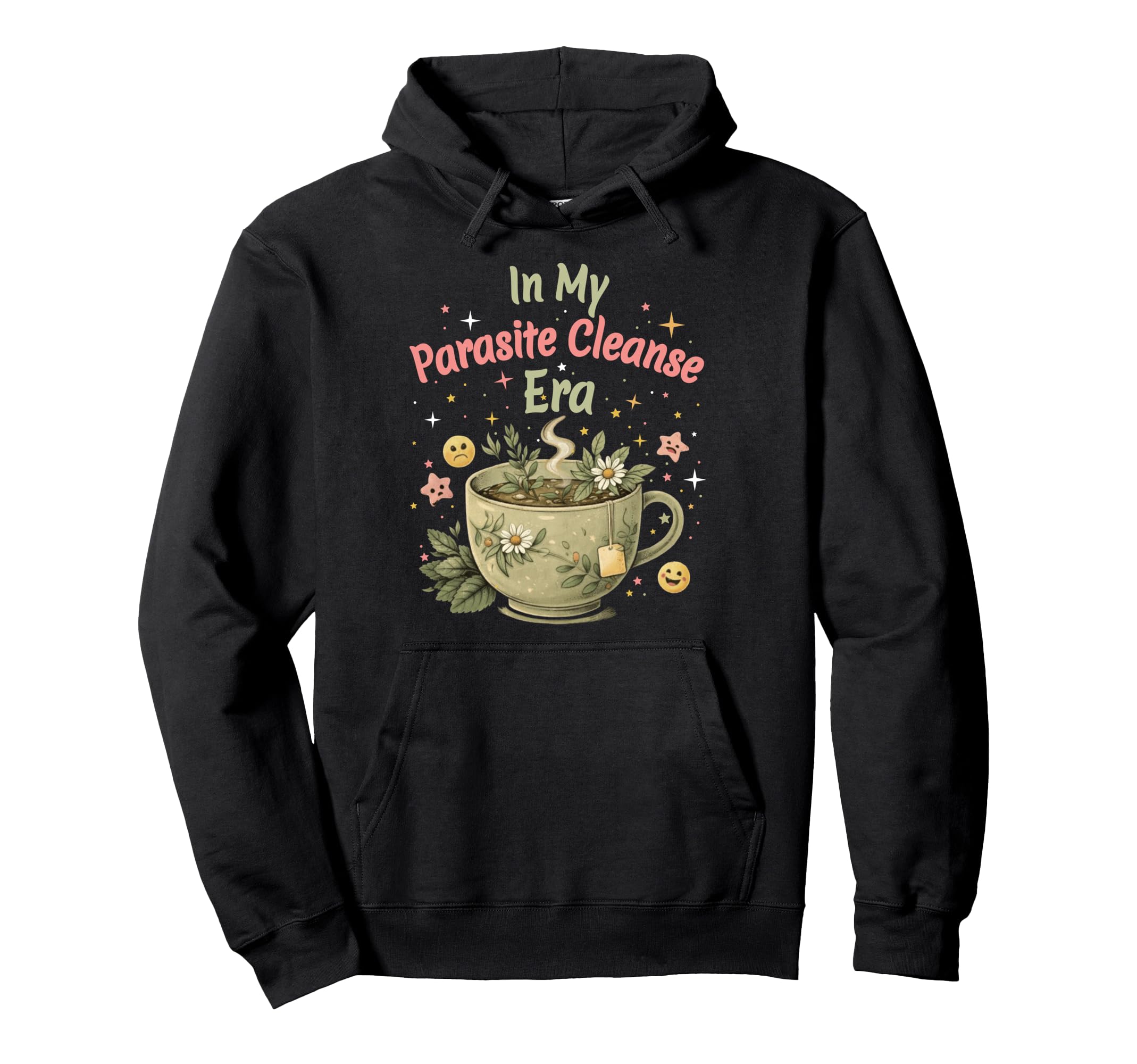 Funny Wellness Vibes Aesthetic Tea Hoodie - Fun Novelty Design Men Women - T-Shirt, Sweatshirt, Hoodie