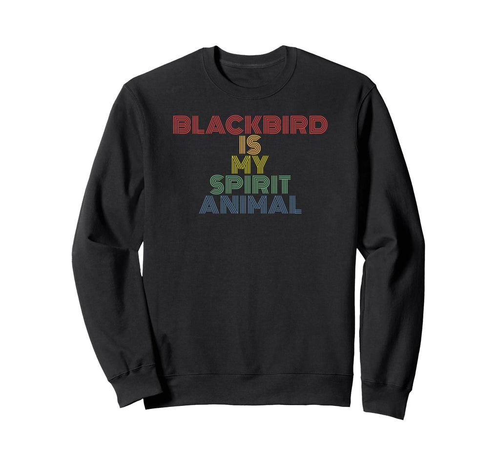 Blackbird Is My Spirit Animal Sweatshirt - Minimalist Print for Adults - T-Shirt, Sweatshirt, Hoodie