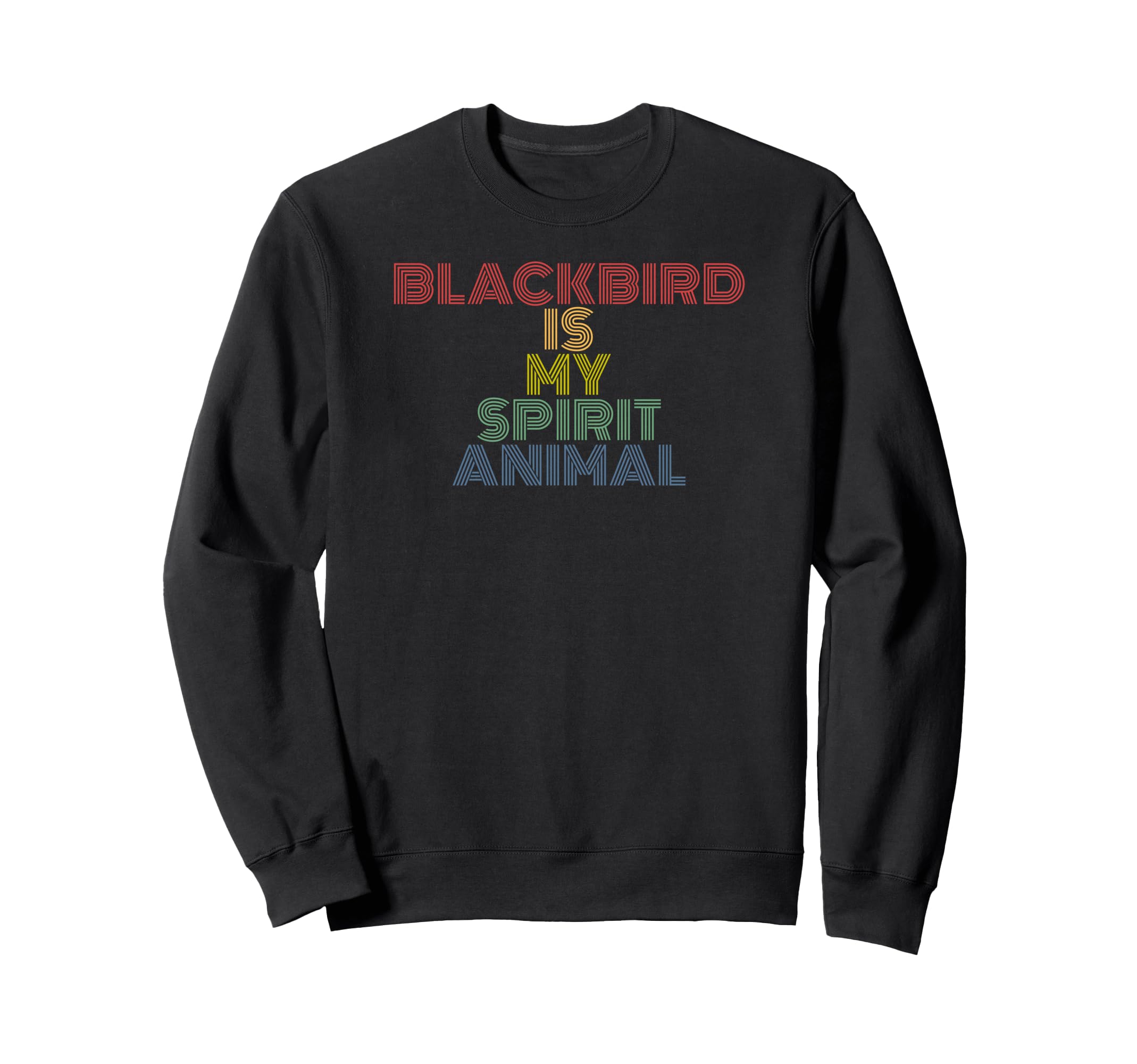 Blackbird Is My Spirit Animal Sweatshirt - Minimalist Print for Adults - T-Shirt, Sweatshirt, Hoodie