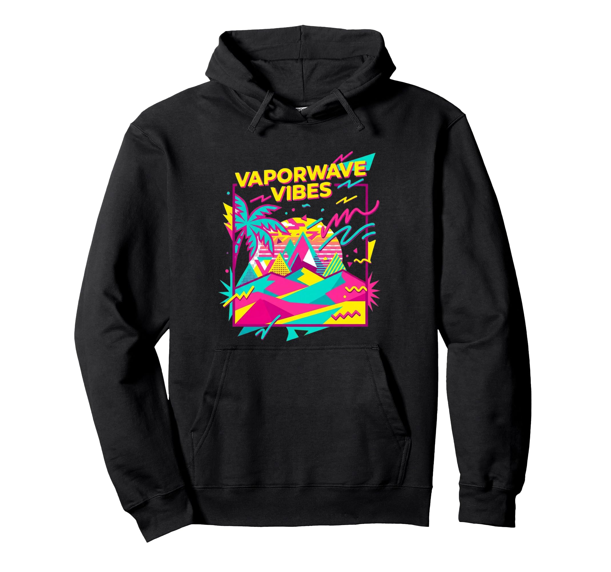 Vaporwave Vibes 1980S Memphis Hoodie - Streetwear Style Men Women - T-Shirt, Sweatshirt, Hoodie