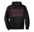 Threenager 3Rd Birthday Layered Text Hoodie - Aesthetic Graphic Men Women - T-Shirt, Sweatshirt, Hoodie