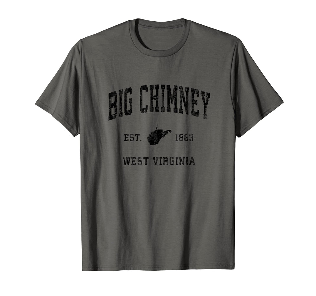 Big Chimney West Virginia Wv Athletic T-Shirt - Trendy Graphic for Adults - T-Shirt, Sweatshirt, Hoodie