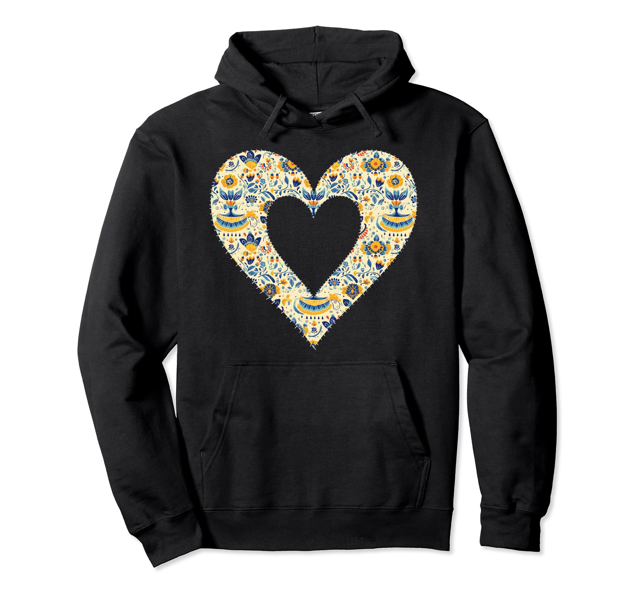 Ukrainian Flag 30S Floral Ukraine Hoodie - Custom Art Print for Adults - T-Shirt, Sweatshirt, Hoodie