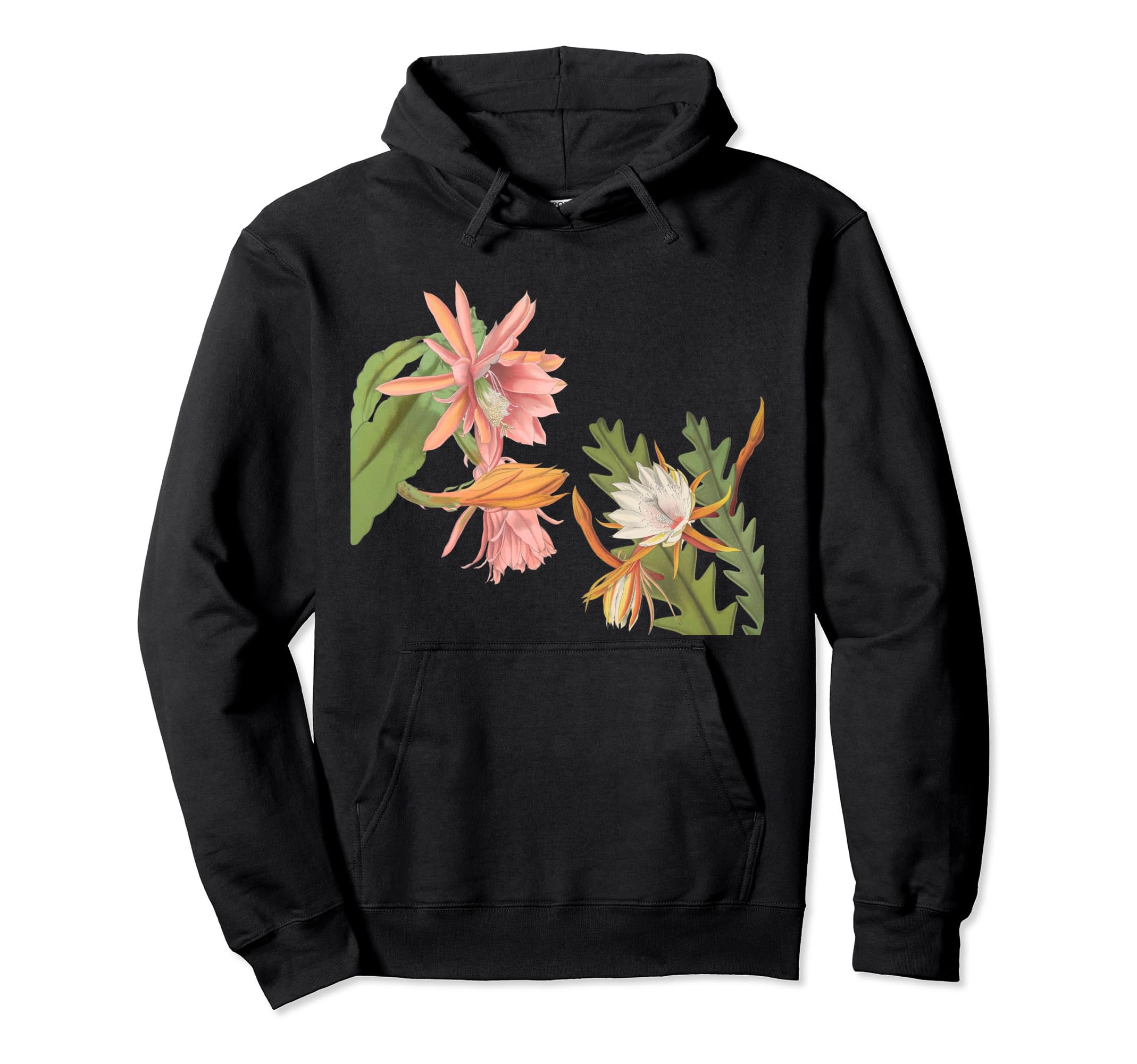 Cactus Flowers Desert Garden Botanicals Hoodie - Trendy Graphic Unisex - T-Shirt, Sweatshirt, Hoodie