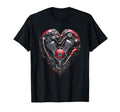 Valentines Motorcycle Engine Heart T-Shirt - Graphic Print for Adults - T-Shirt, Sweatshirt, Hoodie