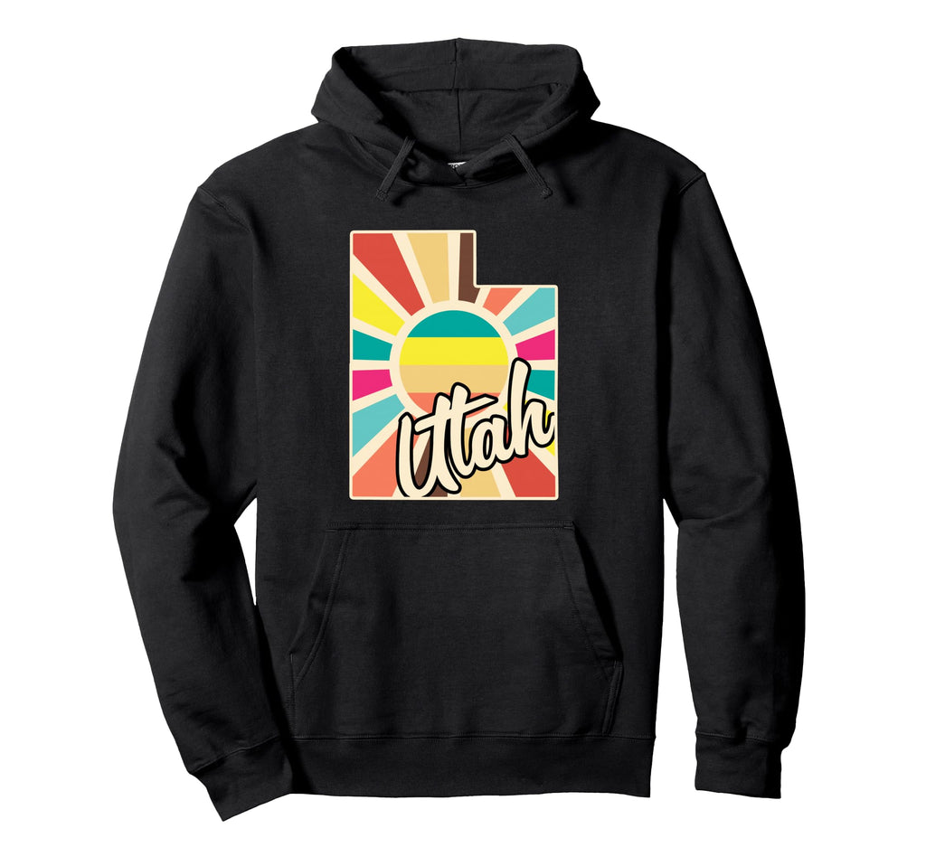 Utah Pride Colorful State Sunshine Hoodie - Unique Graphic Men Women - T-Shirt, Sweatshirt, Hoodie