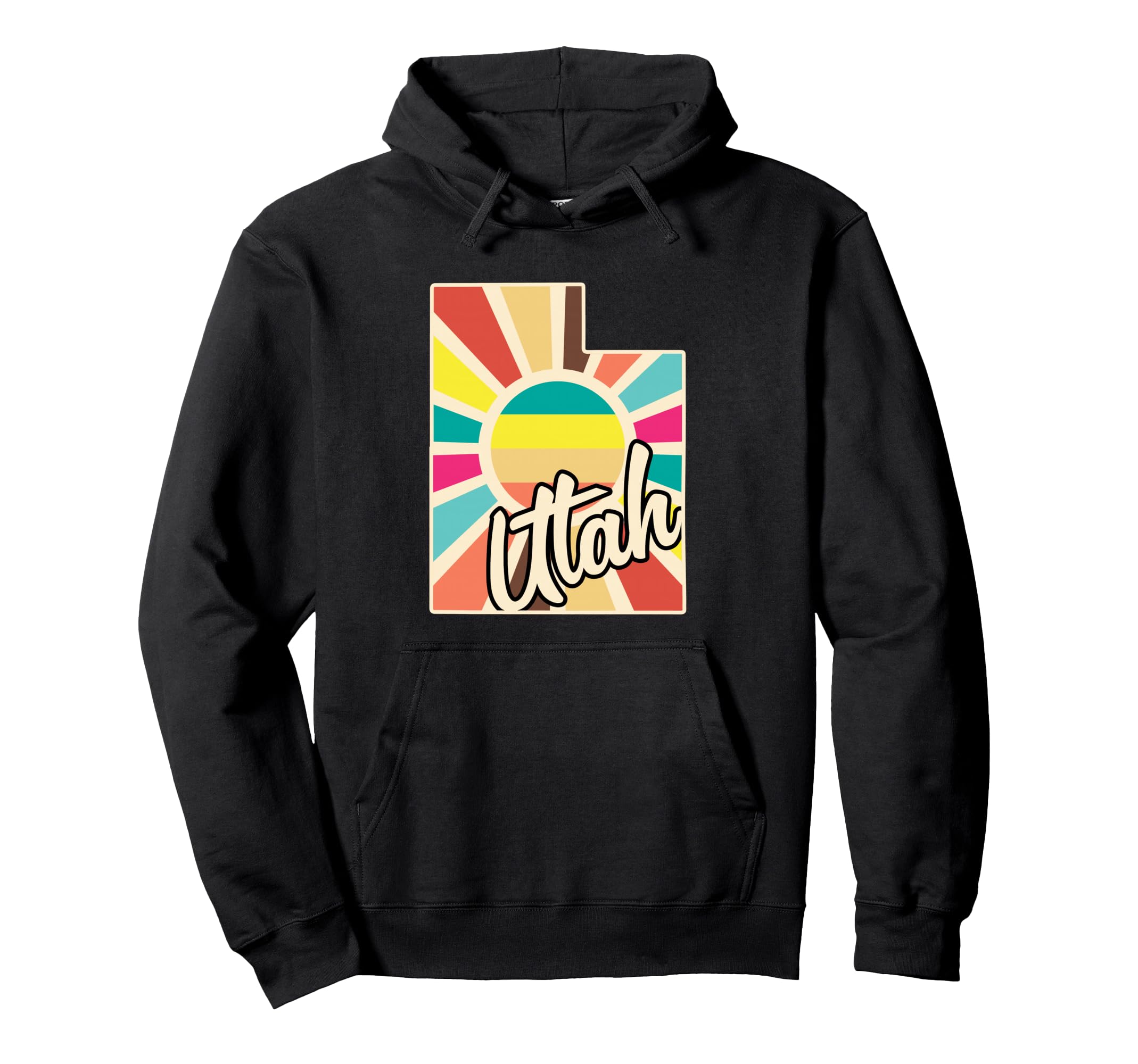 Utah Pride Colorful State Sunshine Hoodie - Unique Graphic Men Women - T-Shirt, Sweatshirt, Hoodie