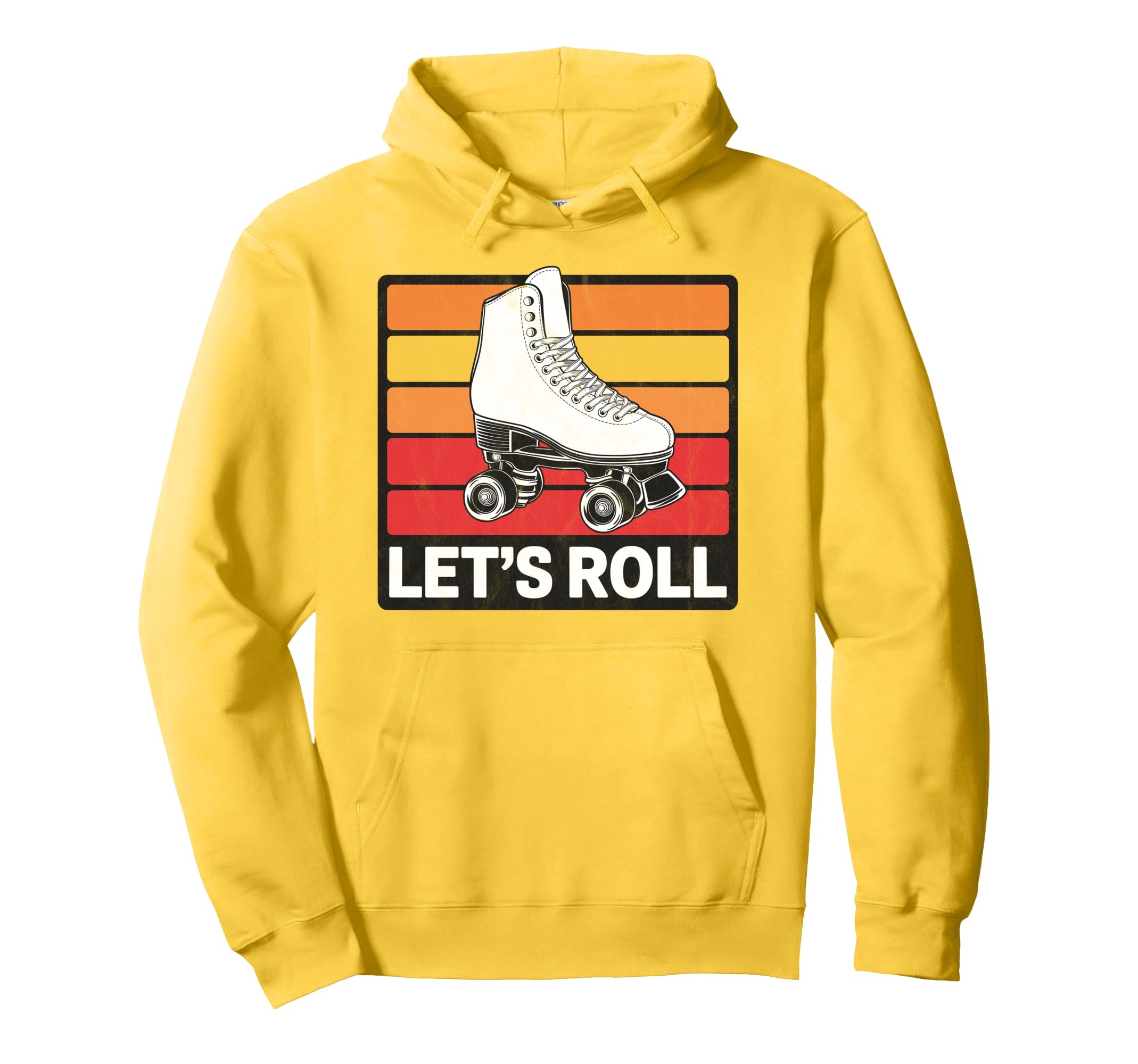 Let S Roll Roller Skating Skater Hoodie - Aesthetic Graphic for Adults - T-Shirt, Sweatshirt, Hoodie
