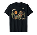 Funny Cowboy Dinosaur Western Country T-Shirt - Unique Graphic Men Women - T-Shirt, Sweatshirt, Hoodie