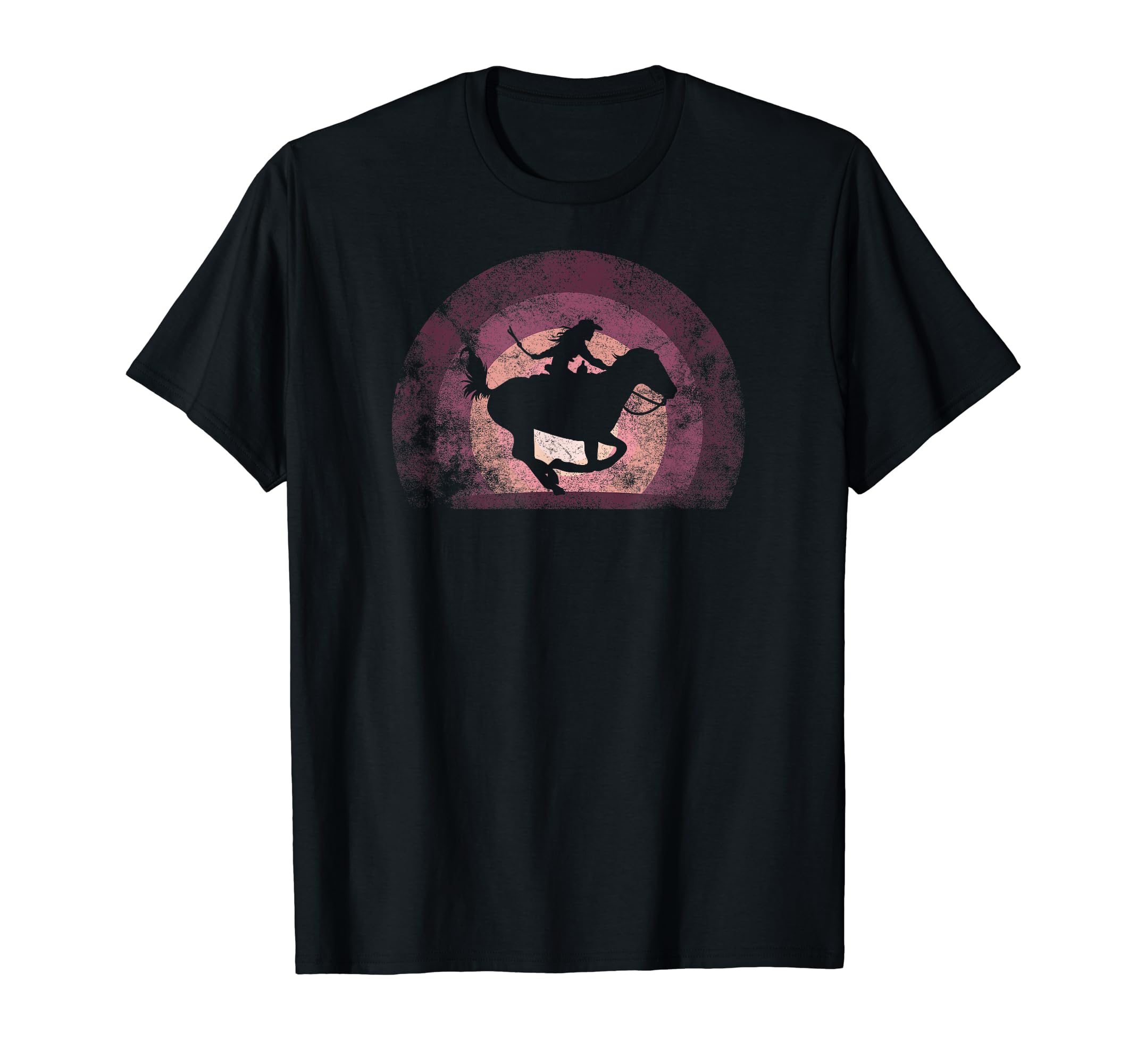 Cowgirl Sunset Horse Western Cowgirl T-Shirt - Aesthetic Graphic Men Women - T-Shirt, Sweatshirt, Hoodie