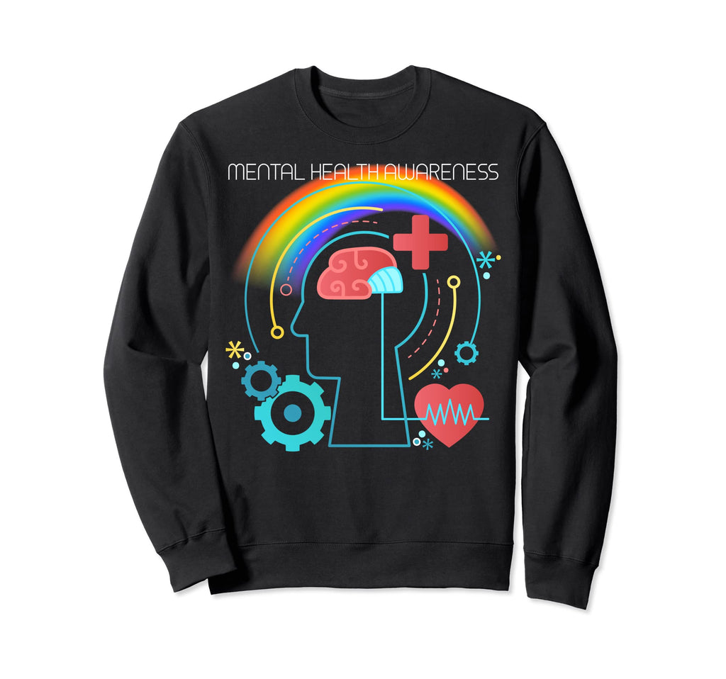 Mental Health Lgbtq Sweatshirt - Minimalist Print Unisex - T-Shirt, Sweatshirt, Hoodie