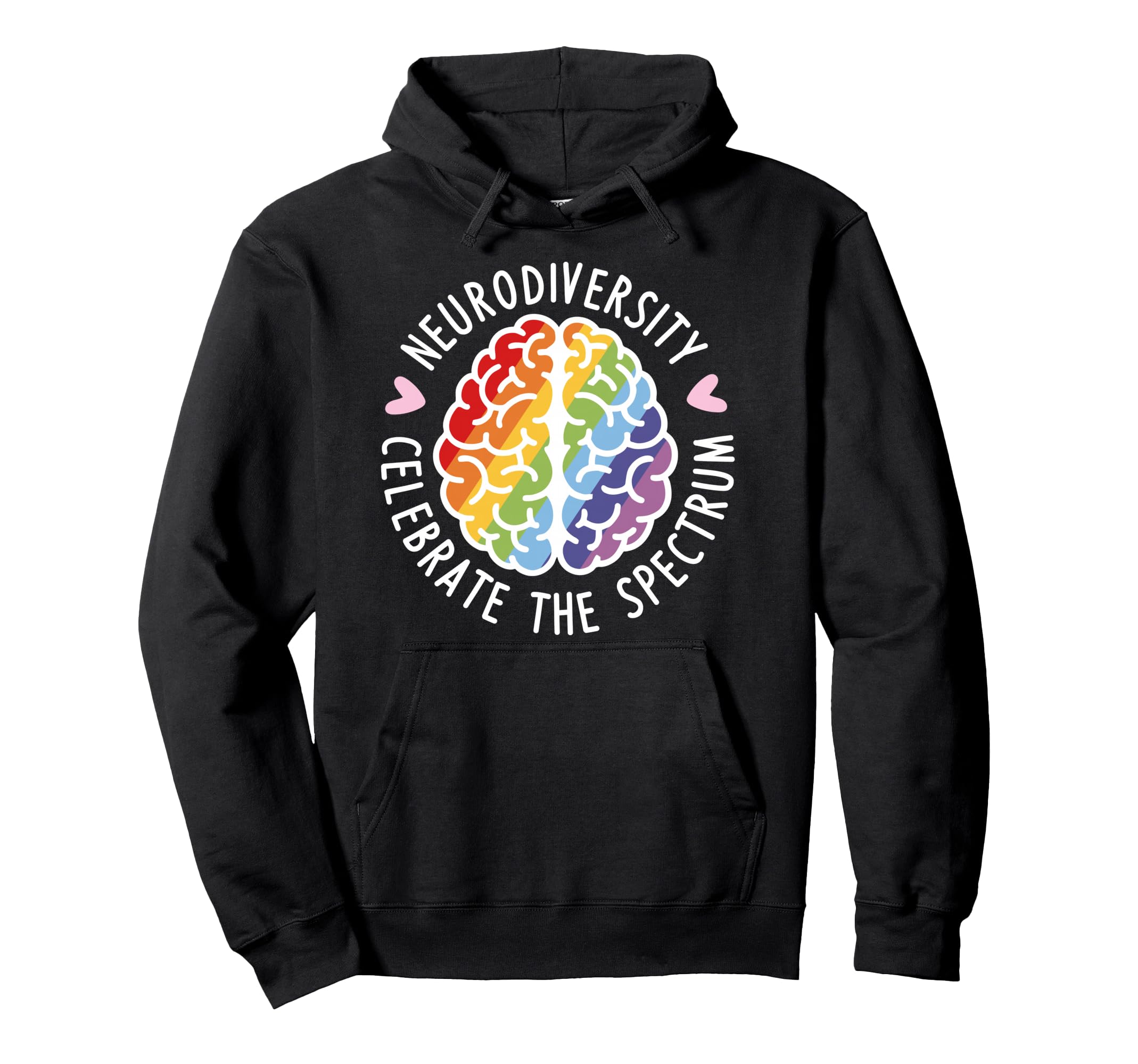 Neurodiversity Brain Autism Awareness Hoodie - Casual Everyday Wear Unisex - T-Shirt, Sweatshirt, Hoodie