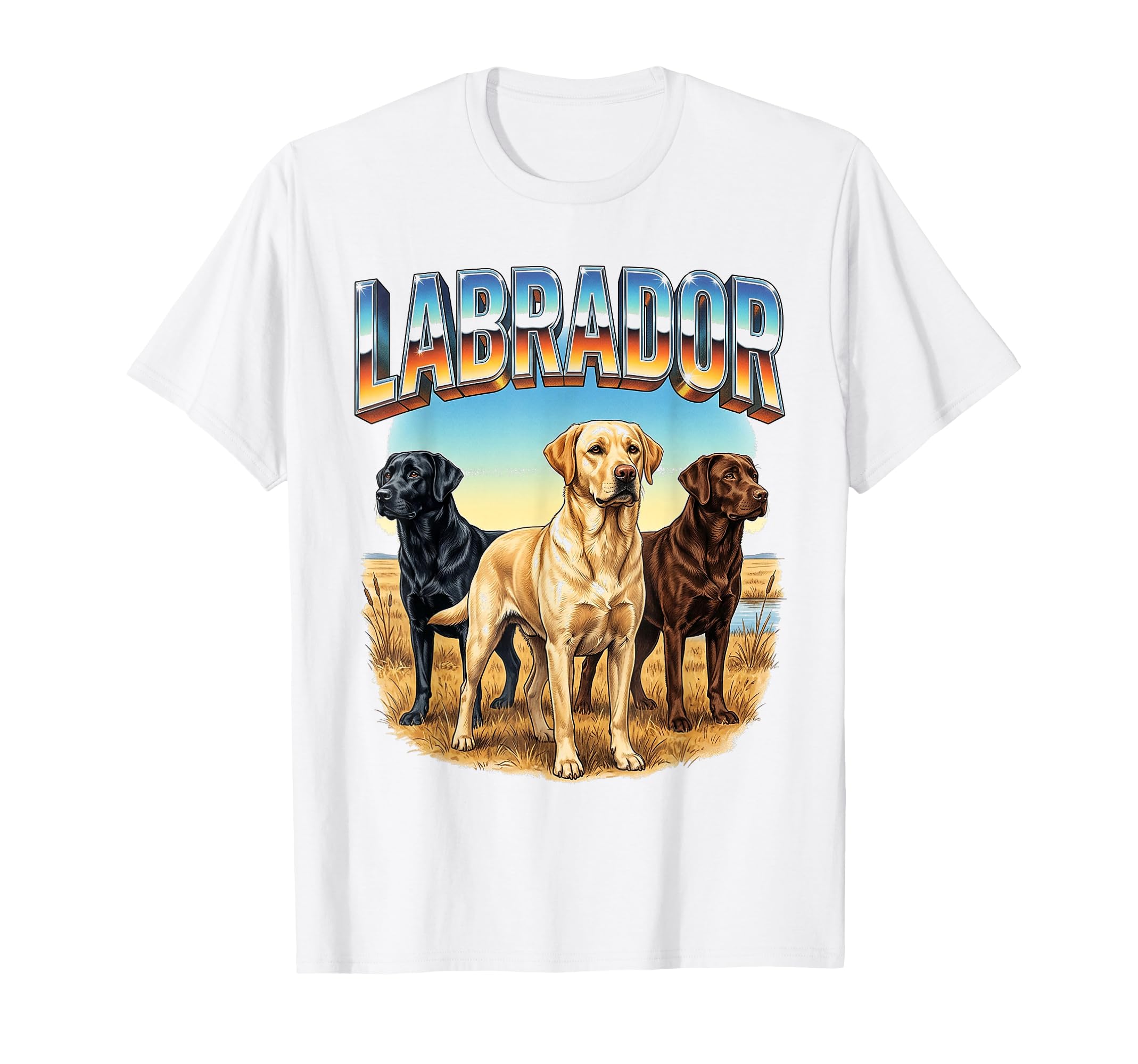 Labrador Retriever 90S Dog Lover T-Shirt - Fun Novelty Design for Adults - T-Shirt, Sweatshirt, Hoodie