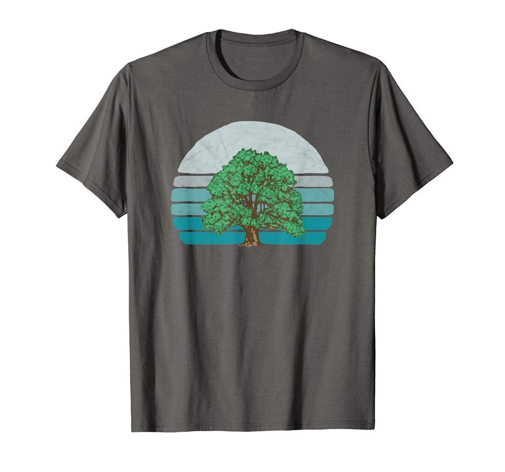 Sweet Oak Tree Sketch Sunset 80S T-Shirt - Fun Novelty Design Men Women - T-Shirt, Sweatshirt, Hoodie