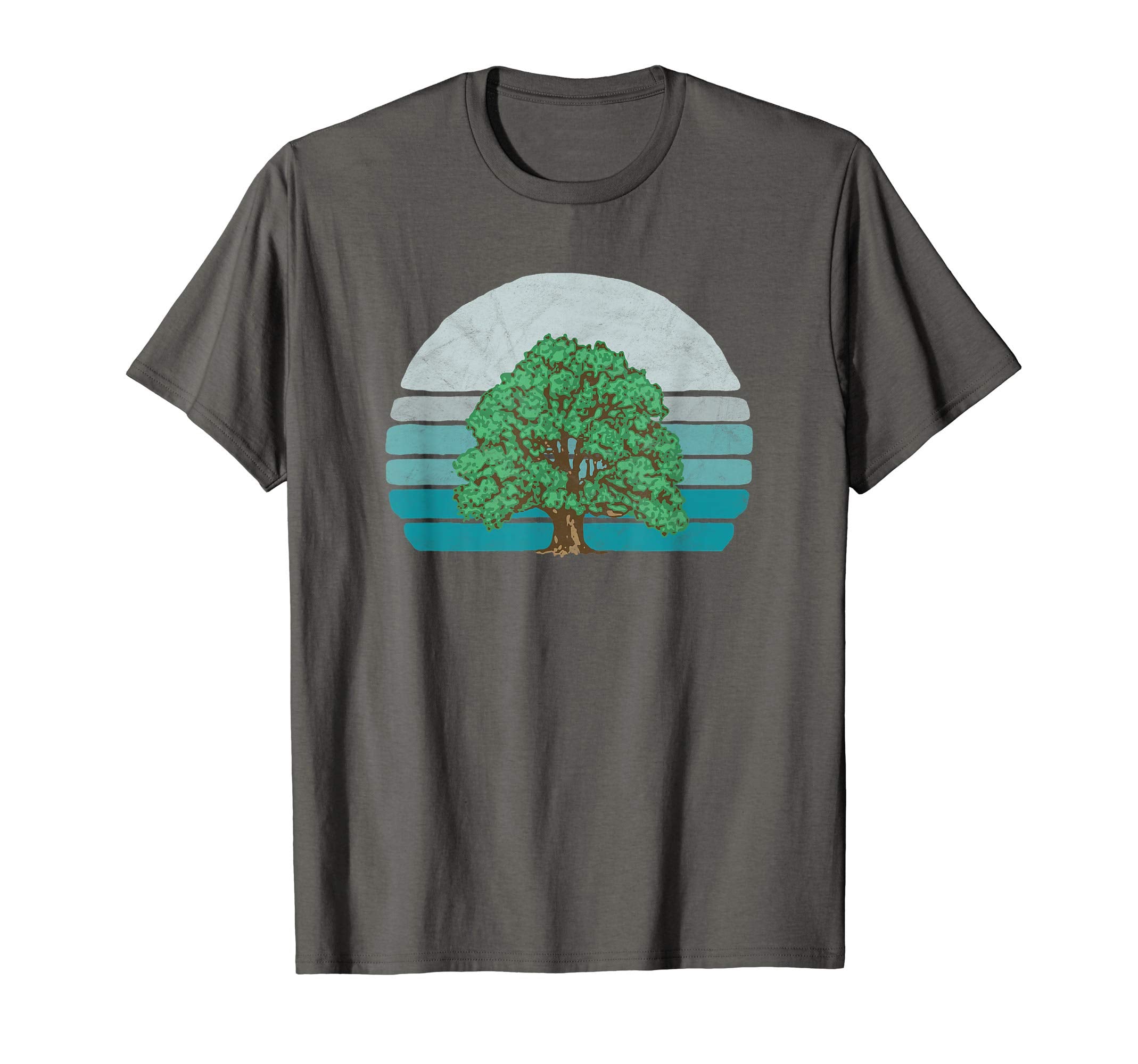 Sweet Oak Tree Sketch Sunset 80S T-Shirt - Fun Novelty Design Men Women - T-Shirt, Sweatshirt, Hoodie