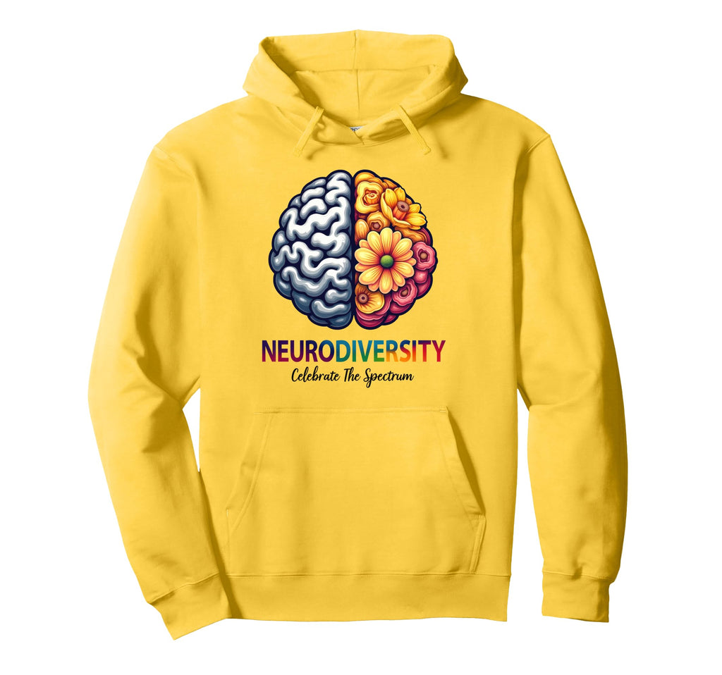 Neurodiversity Celebrate Spectrum Hoodie - Aesthetic Graphic Men Women - T-Shirt, Sweatshirt, Hoodie