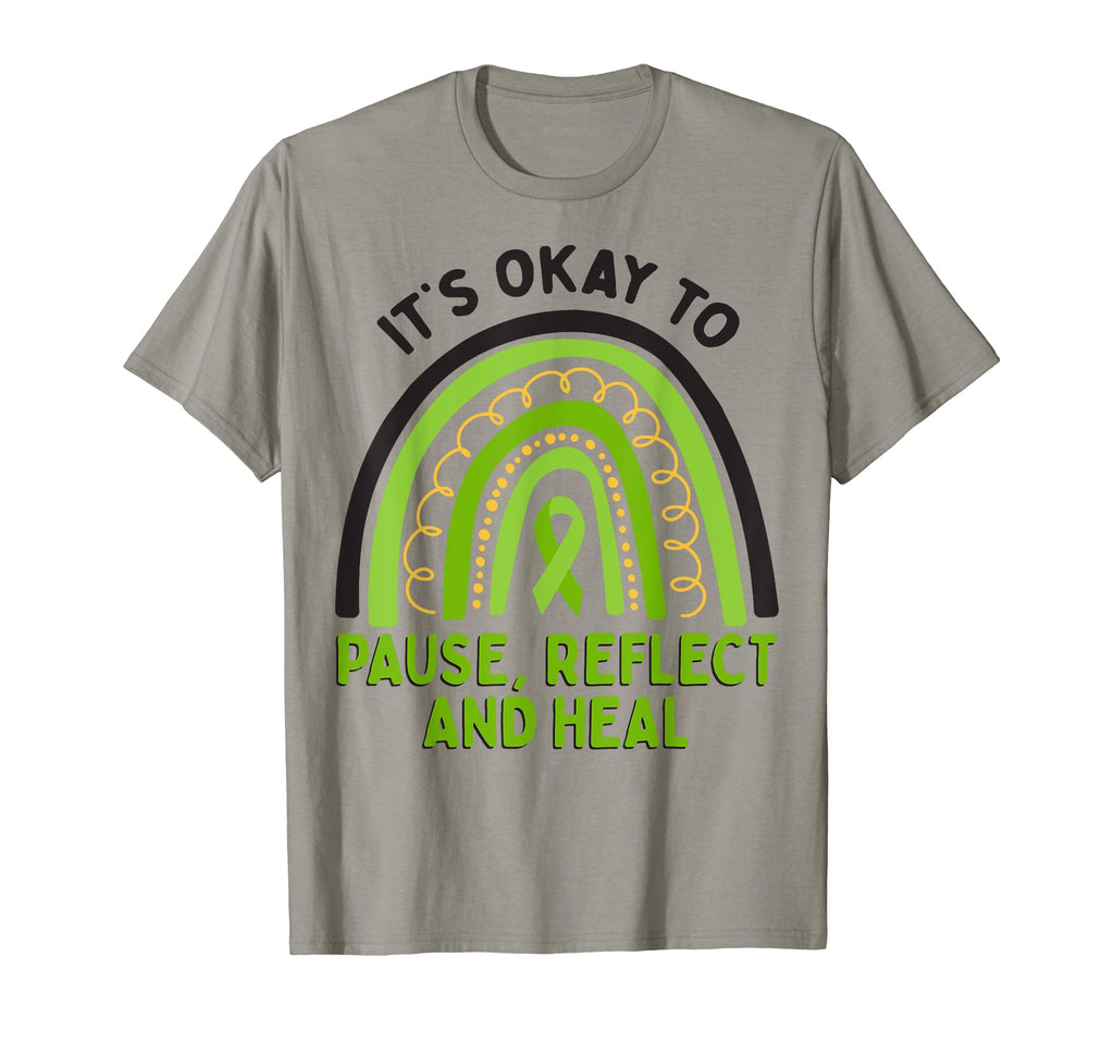 Pause Reflect And Heal Depression Mental T-Shirt - Graphic Print Unisex - T-Shirt, Sweatshirt, Hoodie