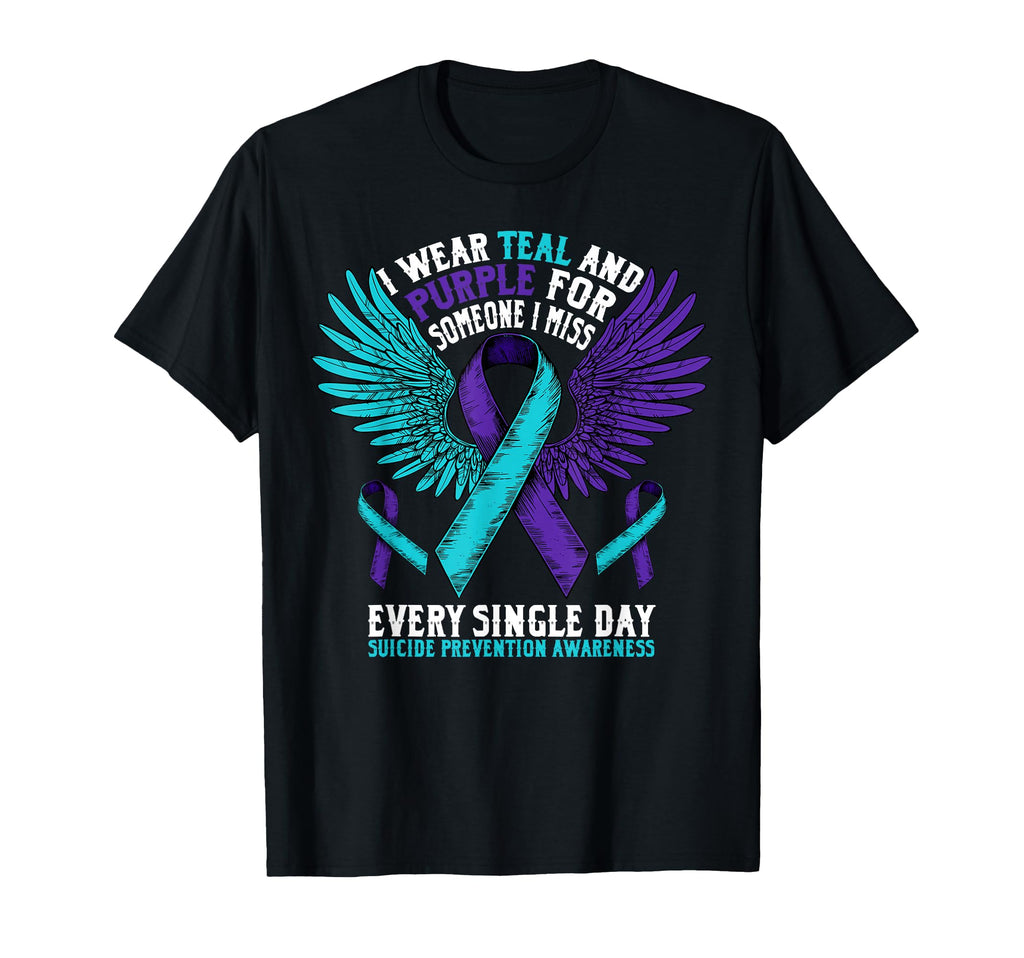 Suicide Prevention Awareness Purple T-Shirt - Minimalist Print for Adults - T-Shirt, Sweatshirt, Hoodie