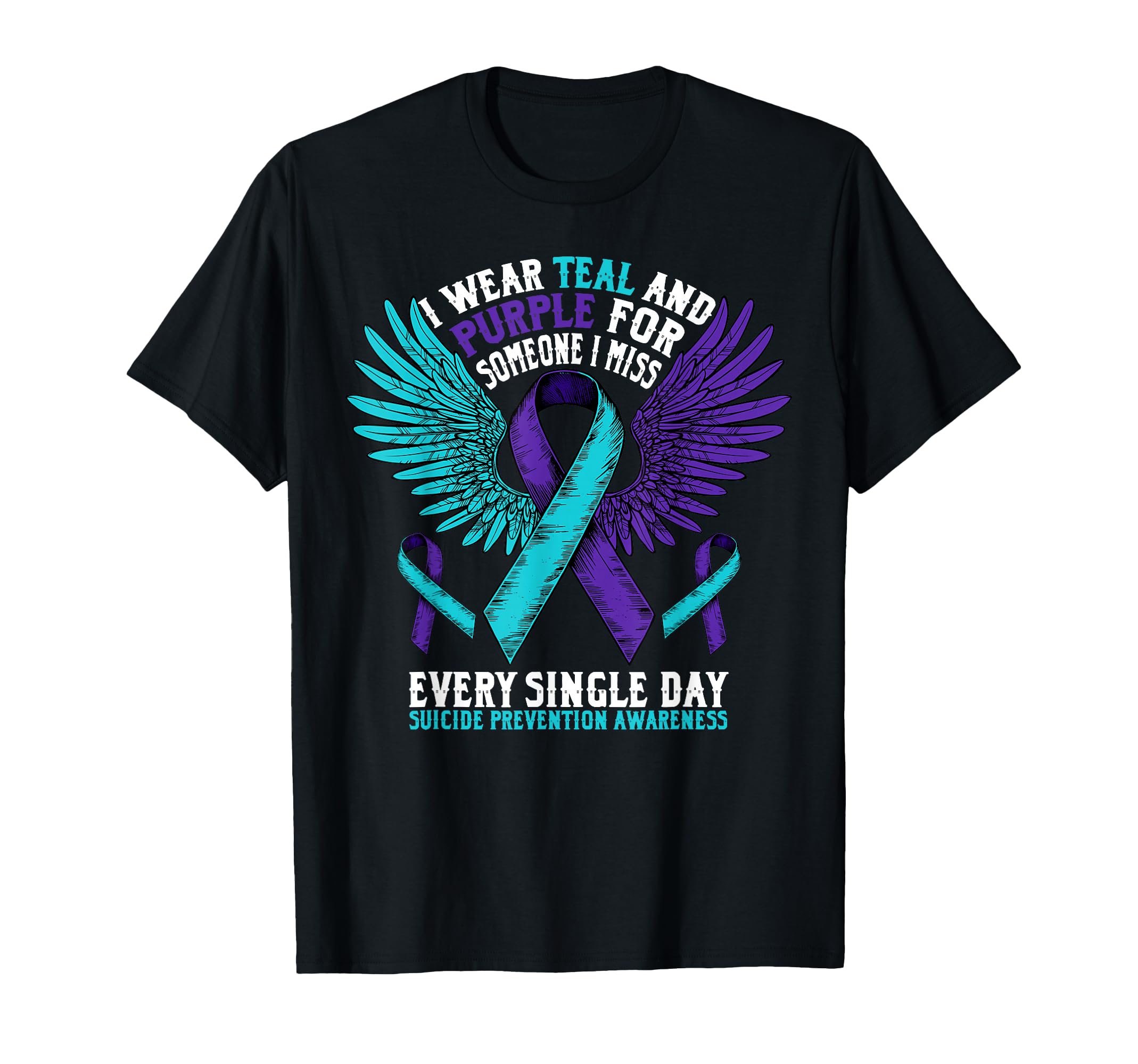 Suicide Prevention Awareness Purple T-Shirt - Minimalist Print for Adults - T-Shirt, Sweatshirt, Hoodie